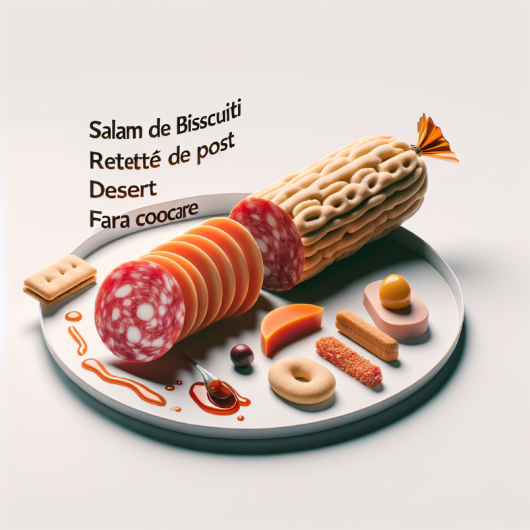 Salam de biscuiti retete de post desert fara coacere