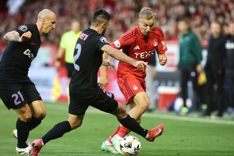 FCSB Aberdeen Ros albastrii aproape de Europa League